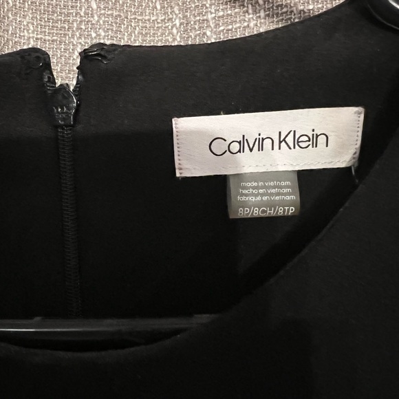 Calvin Klein Black Dress with Mesh - Picture 3 of 3